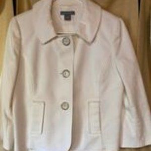 White Textured Suit